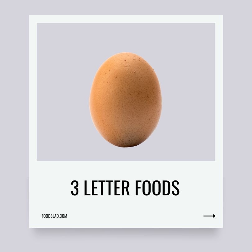 3 letter foods