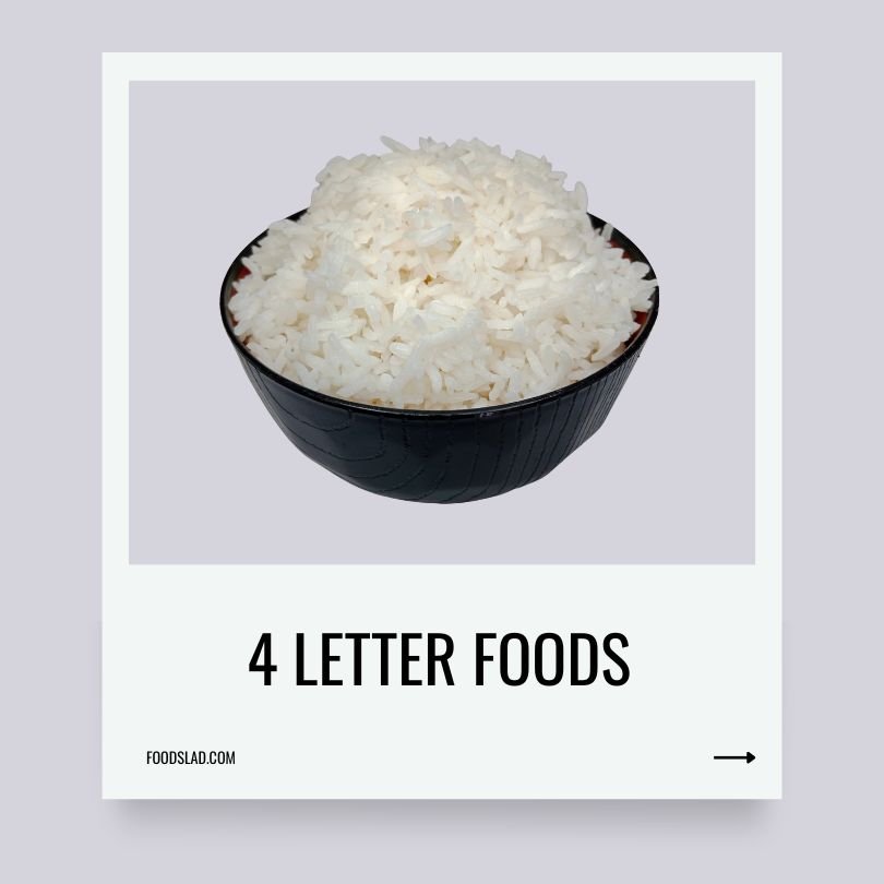 4 letter foods