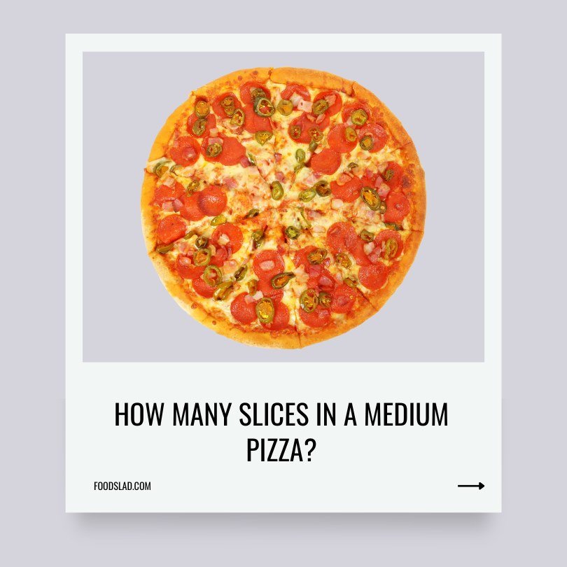 how many slices in a medium pizza